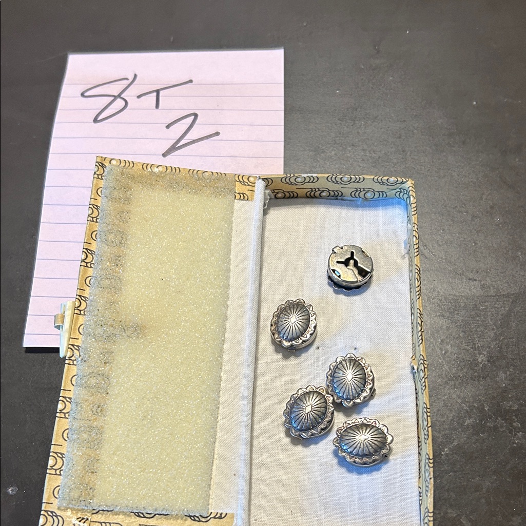 Silver Decorative Buttons Set
